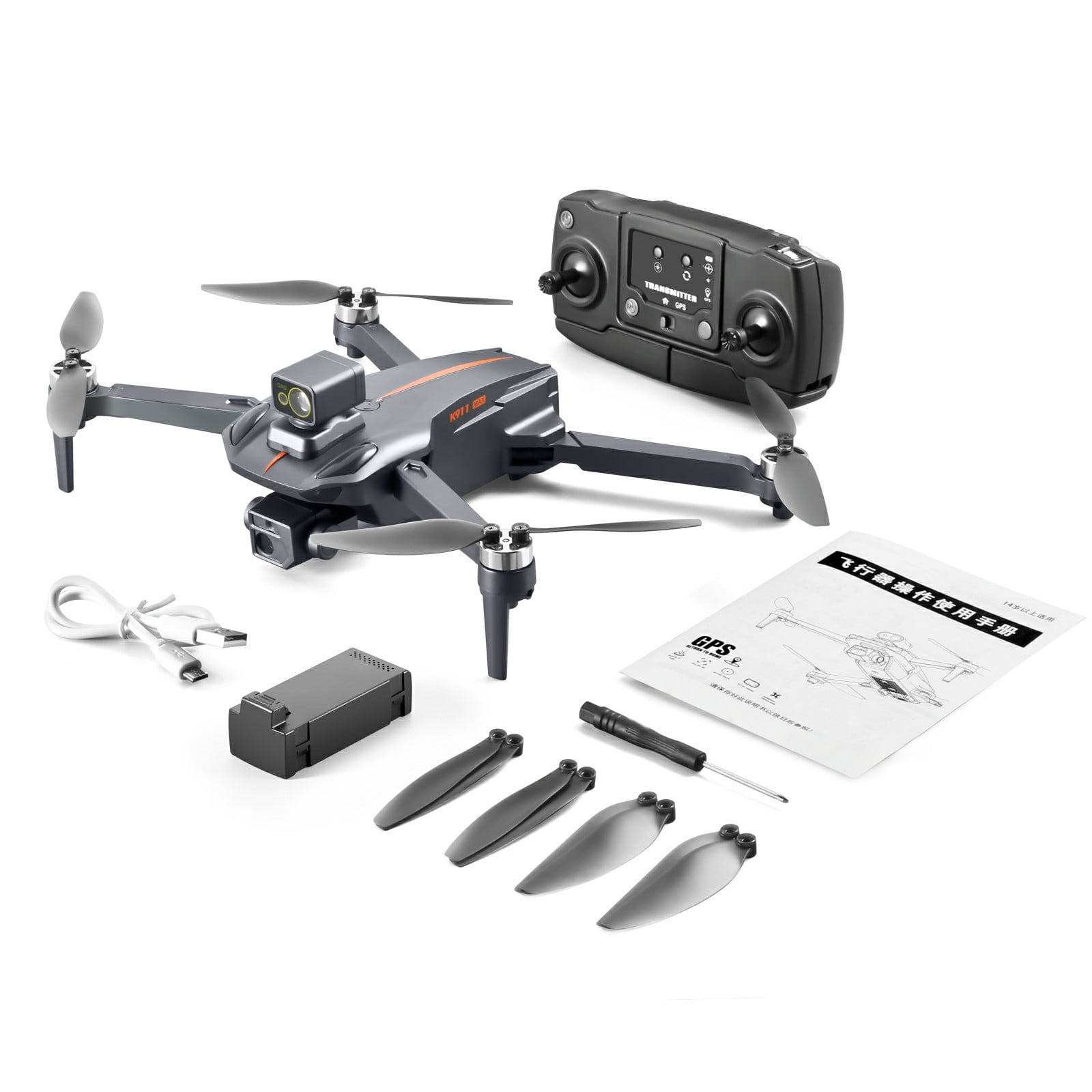 Fridja K911 MAX GPS Drone - HD Camera