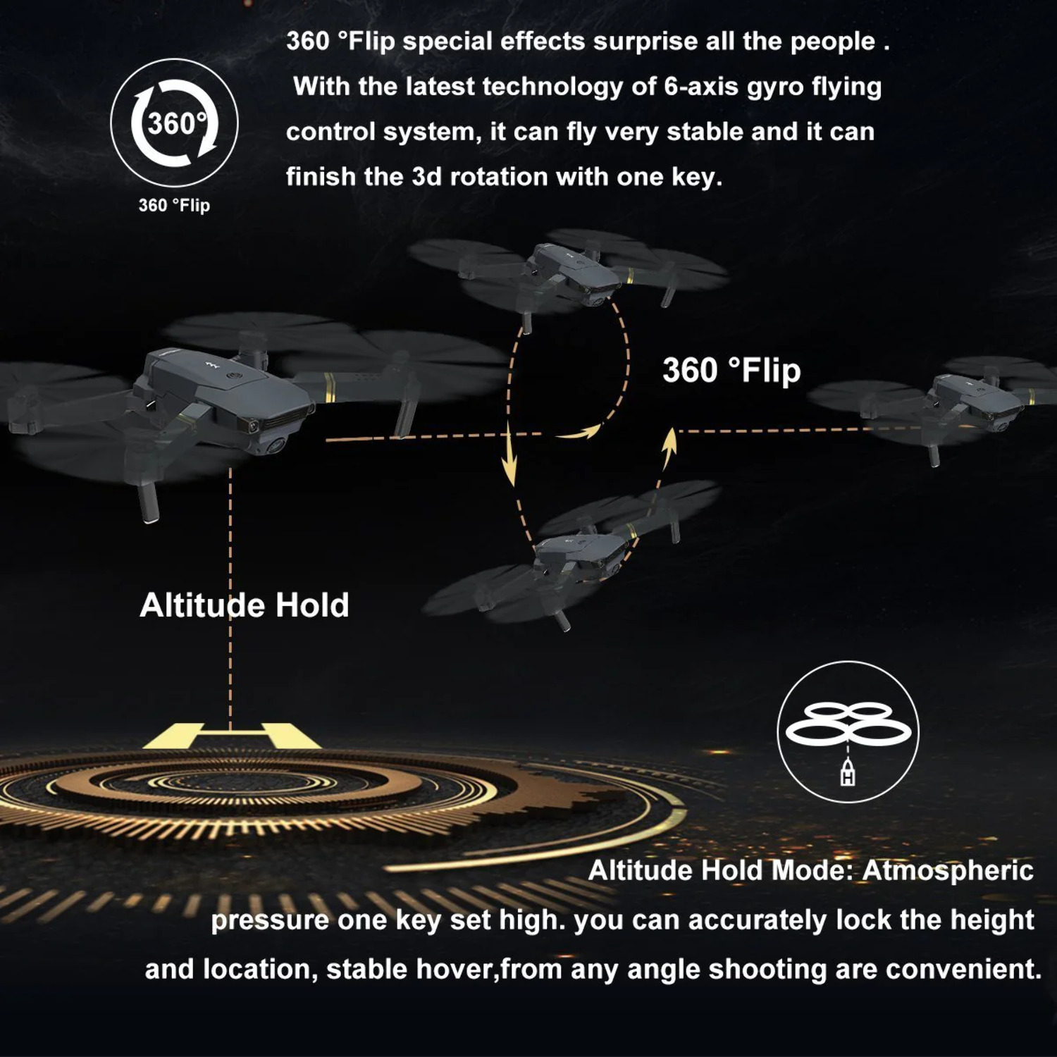 QuadAir Extreme Drone + HD Camera + Voice Command