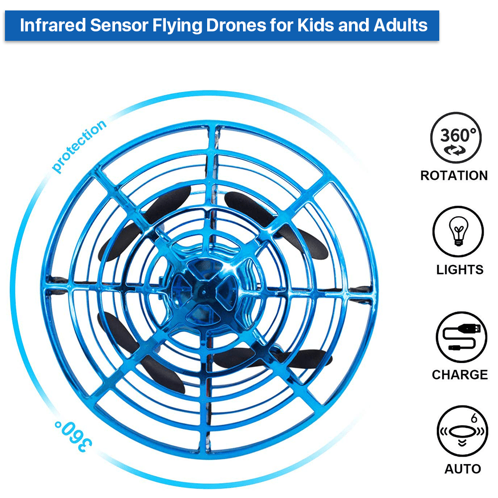 DIKTOOK Hand-Operated Flying Drone for Kids & Adults