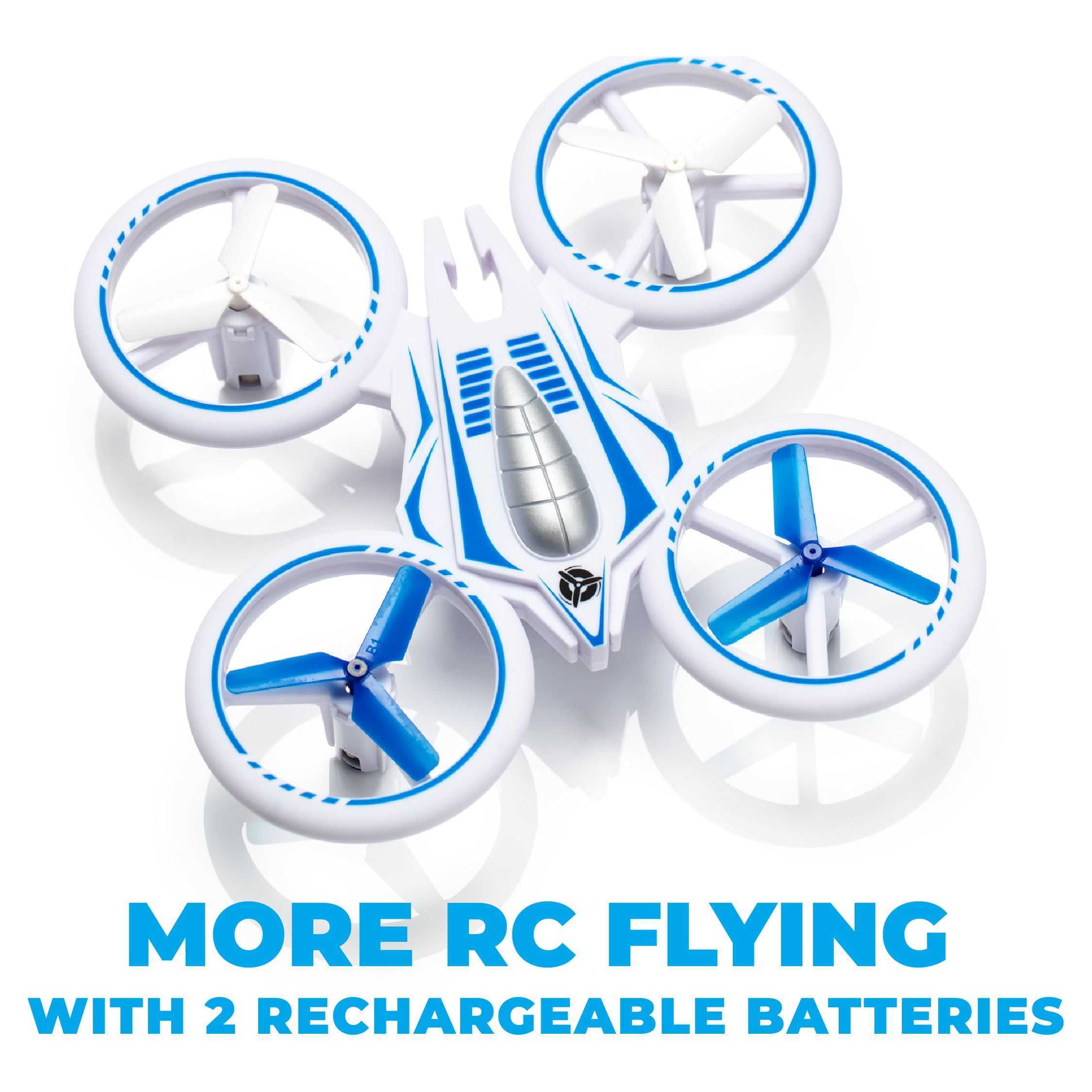 Beginner drone with colorful LEDs & extra battery