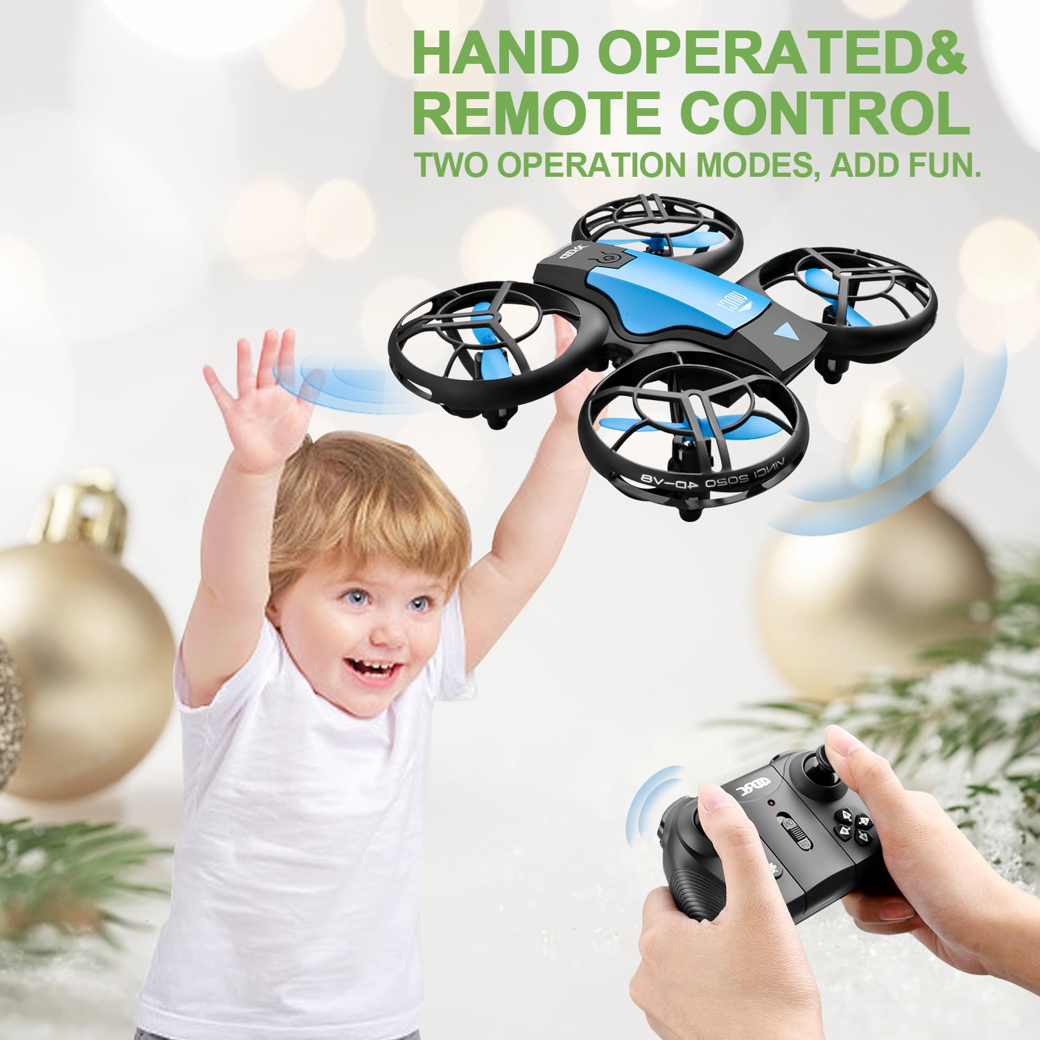 4DRC Mini Drone with 3 Batteries & Storage Bag