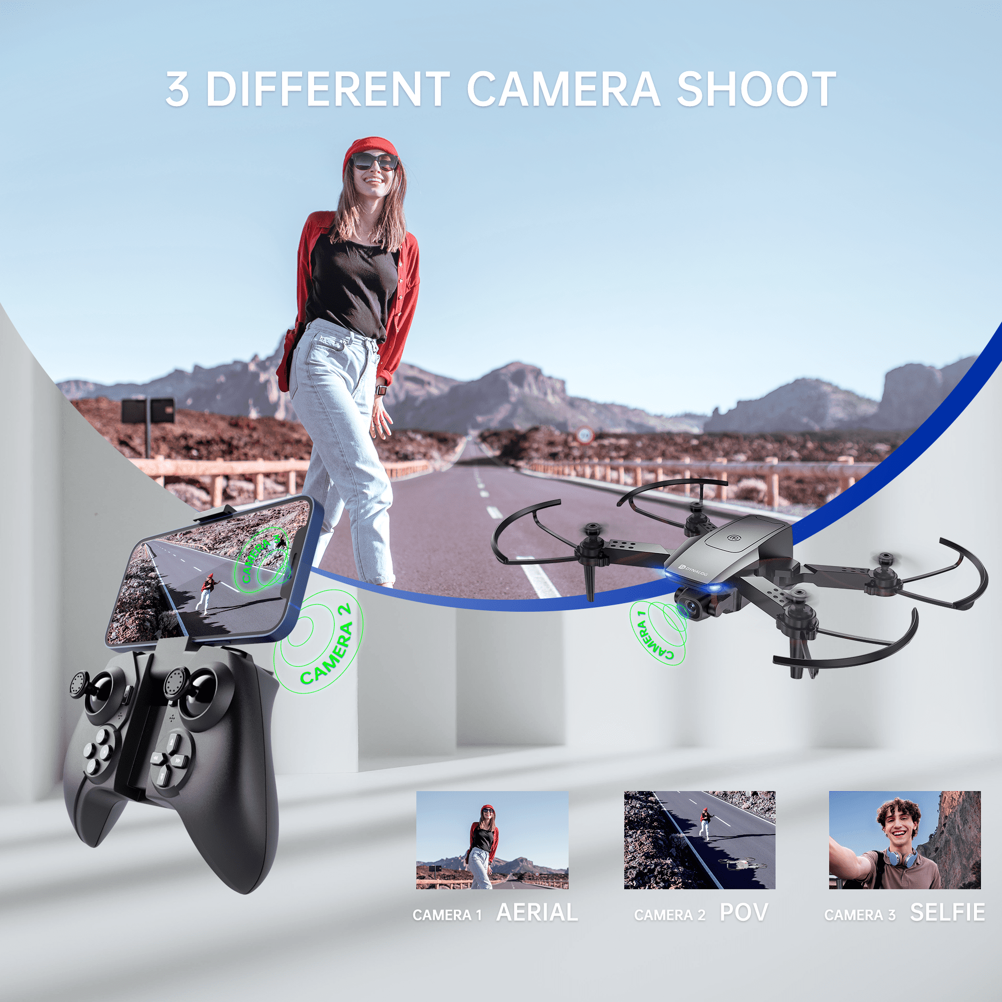 Dynalog Mini Drone with HD Camera for Beginners