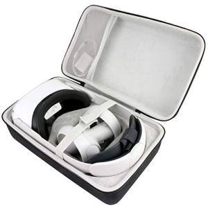 VR Headset Hard Case Carrying Bag (Black/White)