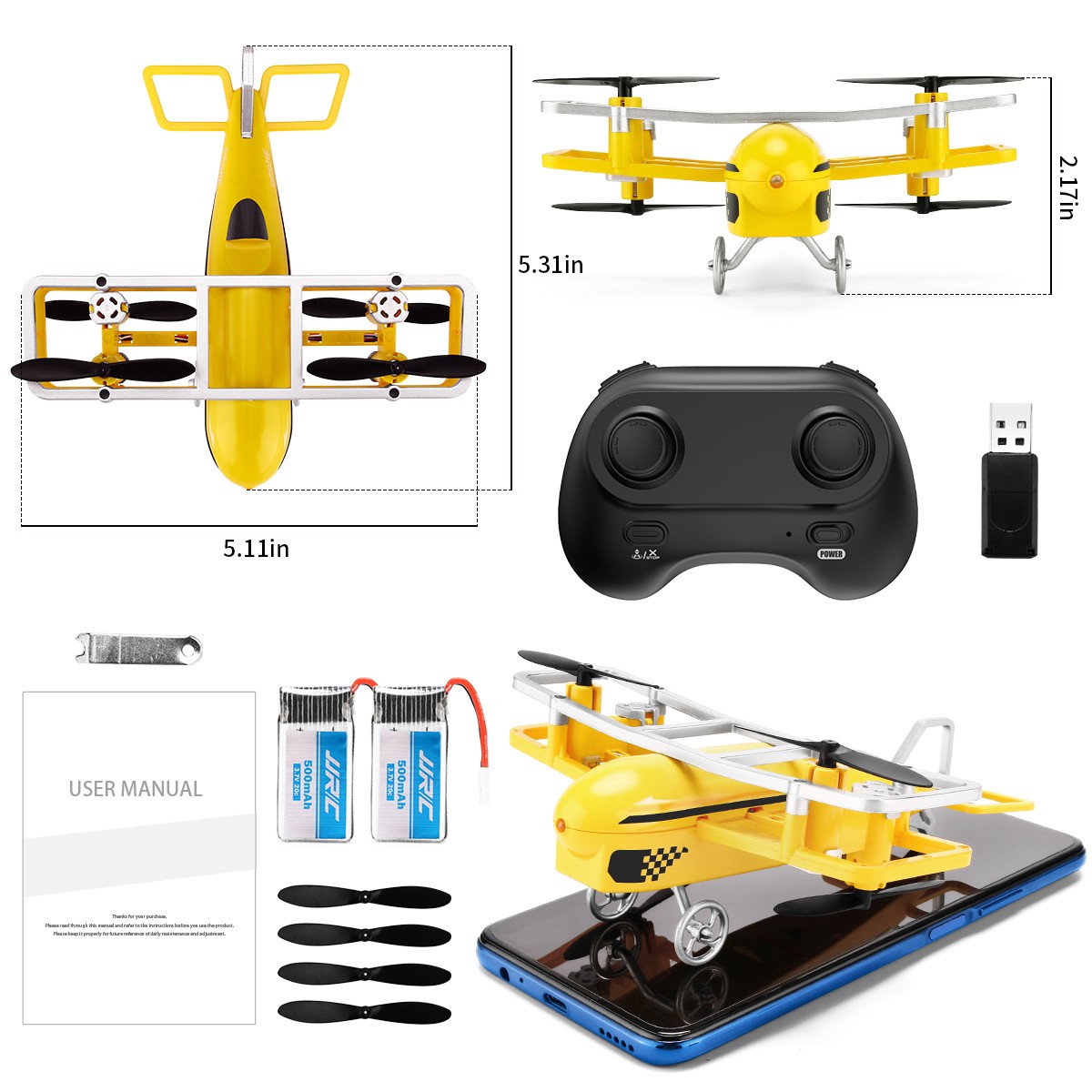 JJRC Mini Quadcopter with Altitude Hold & Flip