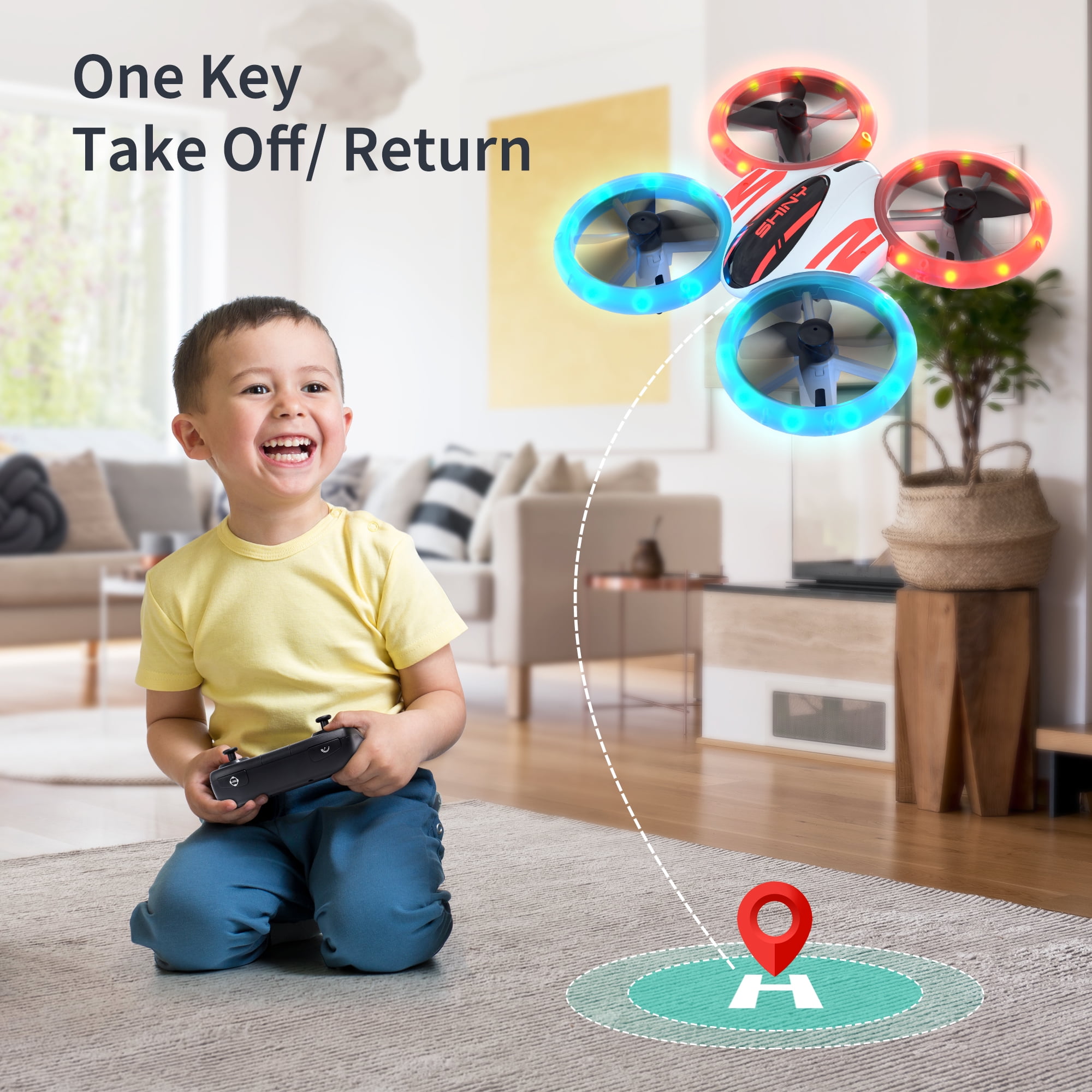 DEERC DC11 Mini Drone with LED Lights