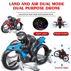 2-in-1 Flying Motorcycle RC Car