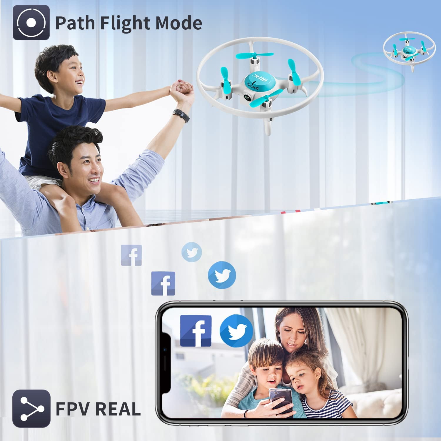 4DRC V5 HD Camera Drone - 3 Batteries