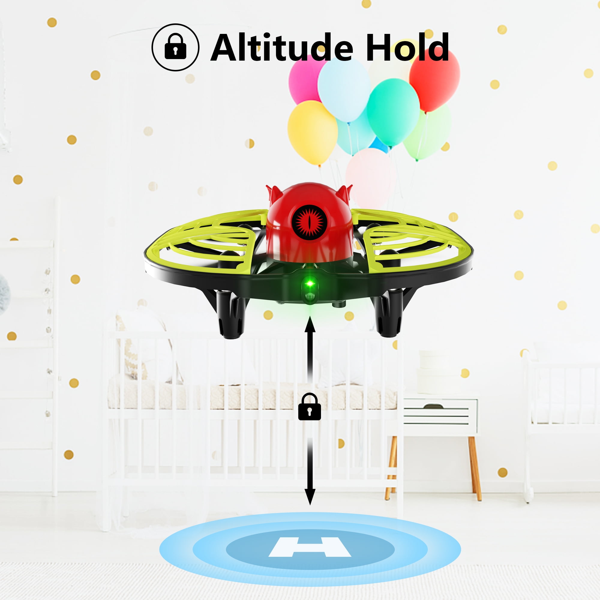 Kid's Beginner Mini RC Drone with Auto Hovering