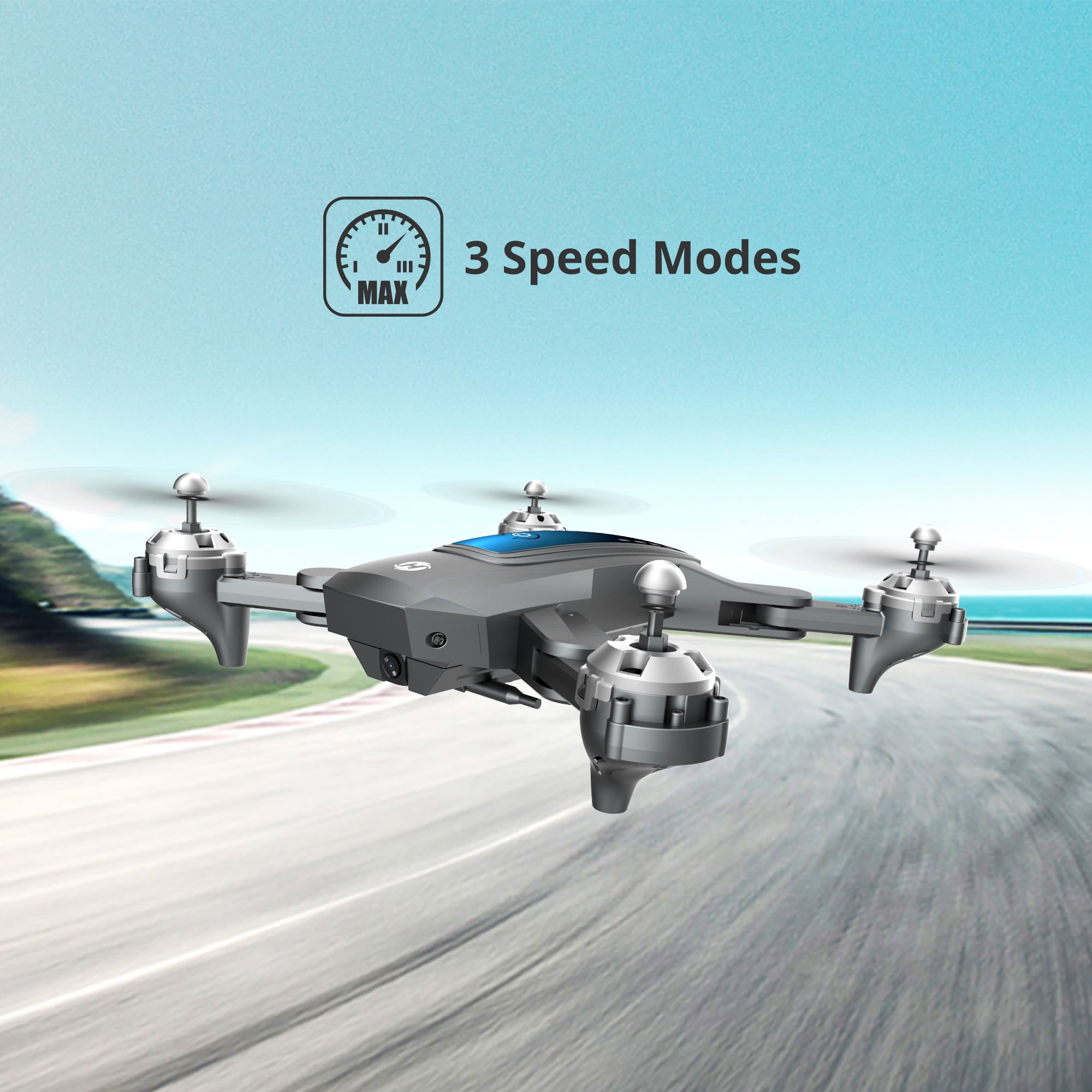 Deerc Drone with 1080P Camera and 2 Batteries