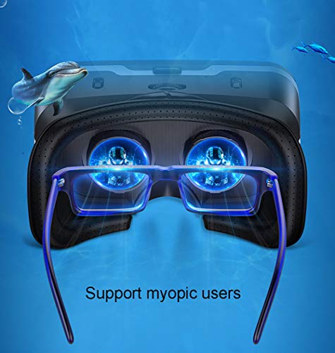 YJF VR 3D Glasses with Stereo Headset