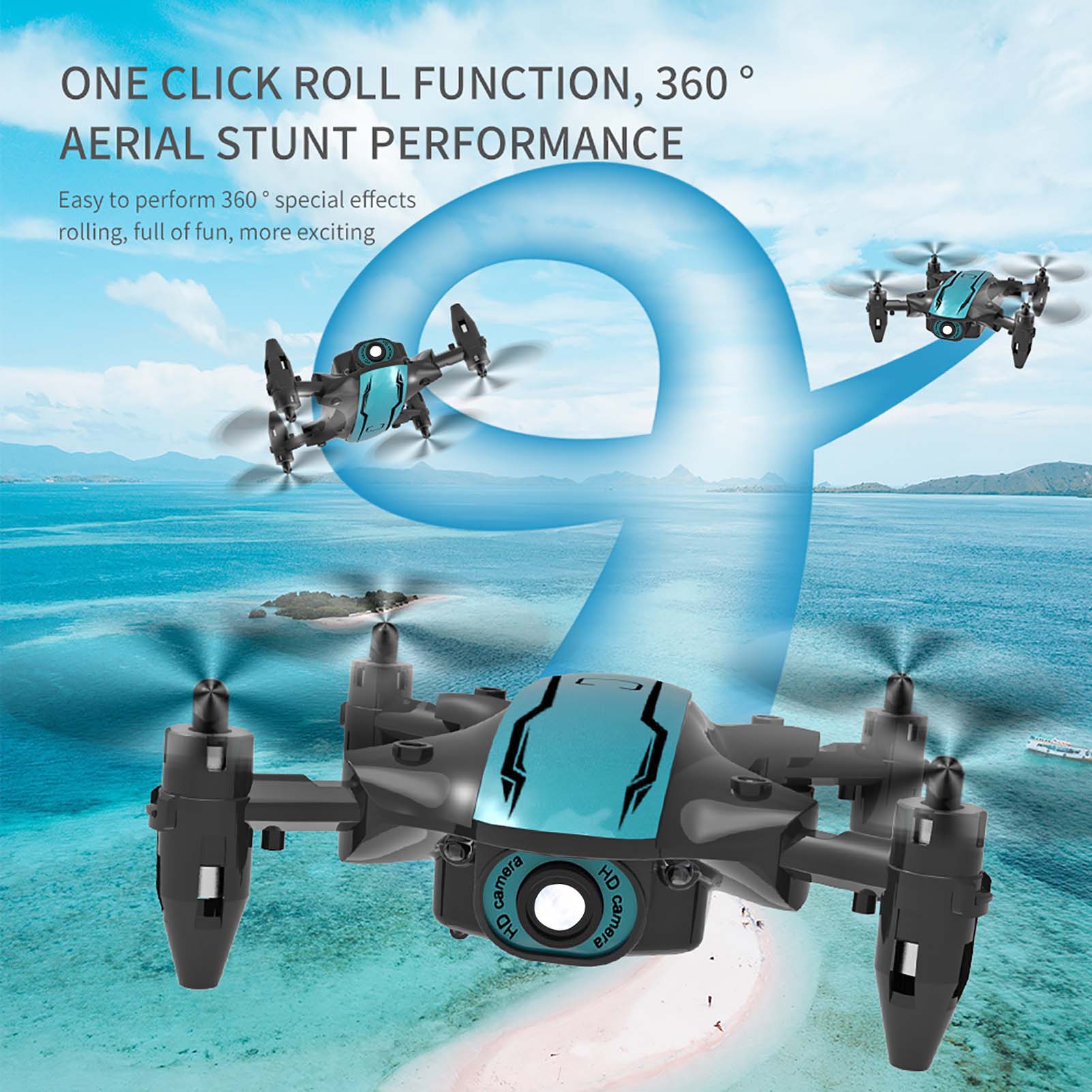 GoolRC CS02 Beginner Folding Quadcopter Drone