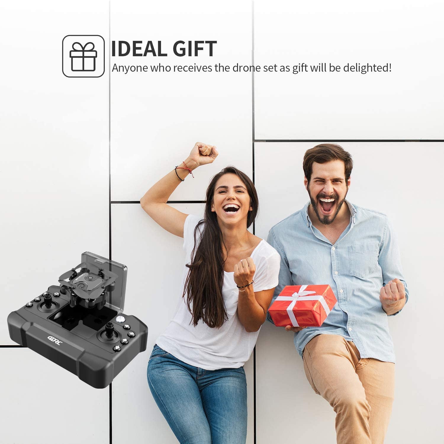 Foldable Mini Drone with Altitude Hold & Flips