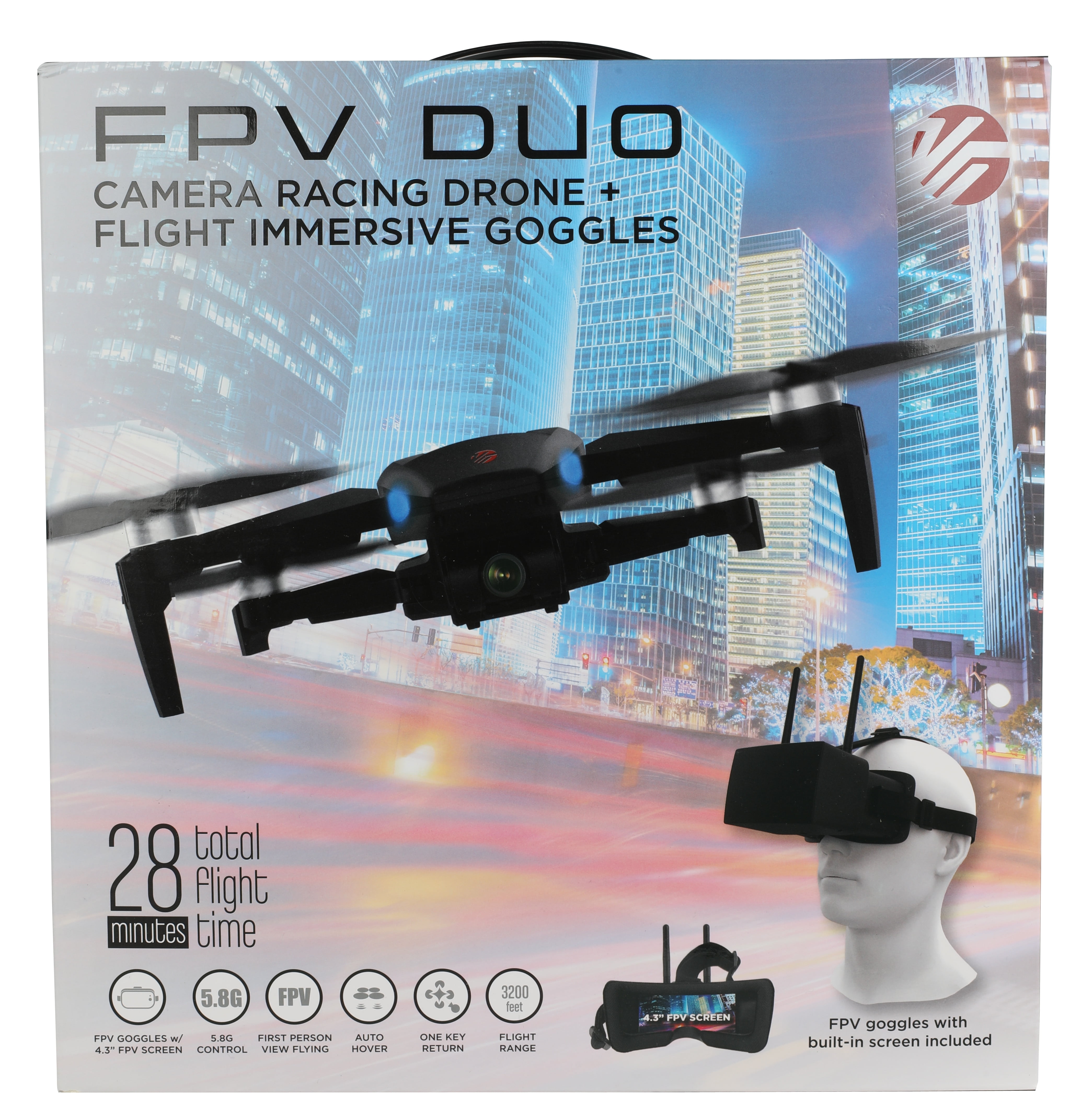 Duo Camera Racing FPV Drone & Goggles
