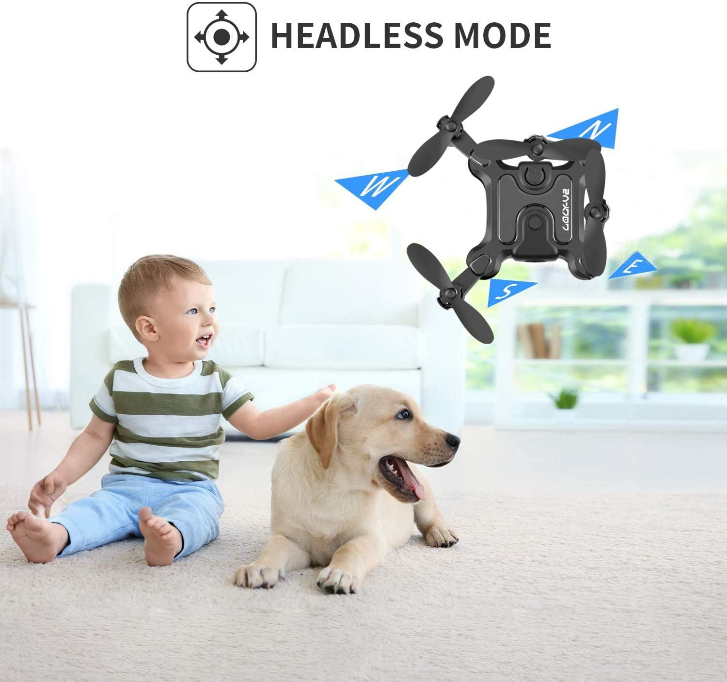 Foldable Mini Drone with Altitude Hold & Flips