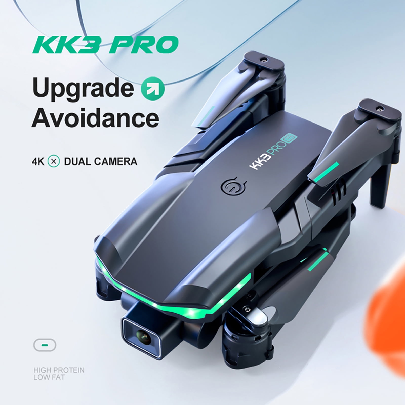 Folding 4K Camera Drone with LED Lights