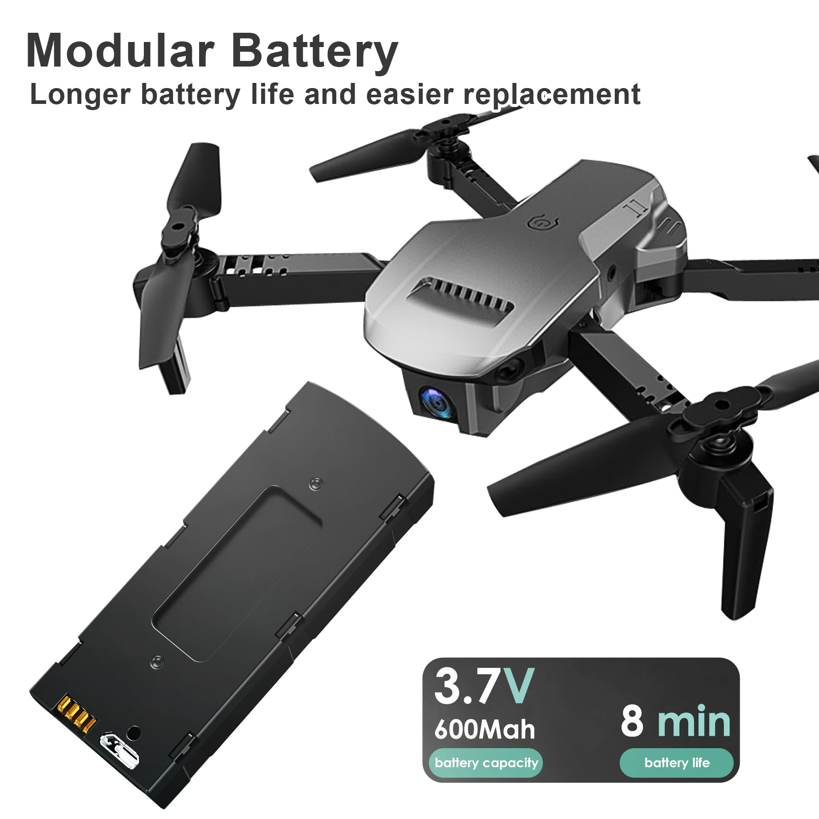 Foldable 4K Dual Camera Drone with Obstacle Avoidance