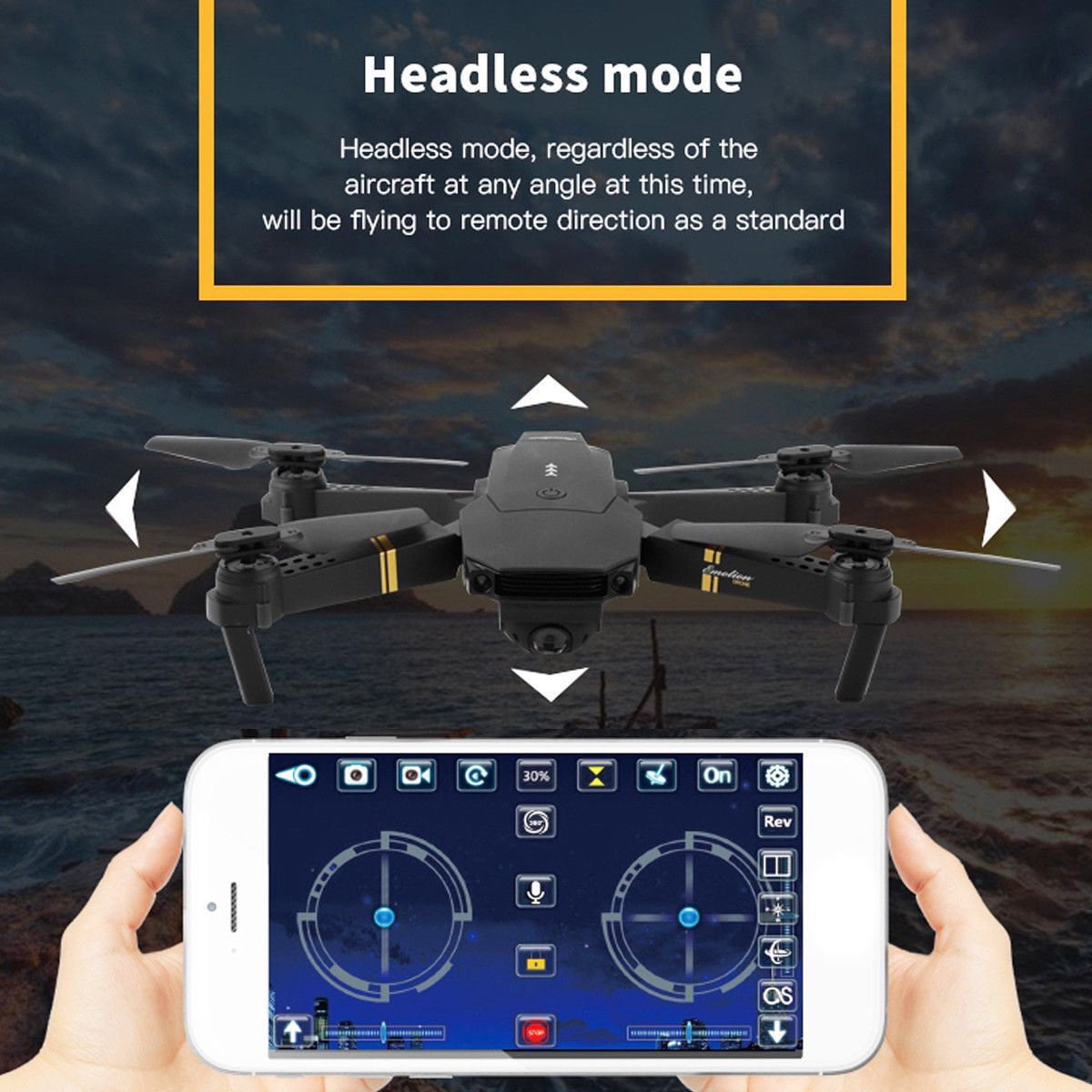 Cooligg E58 WIFI FPV Foldable Drone