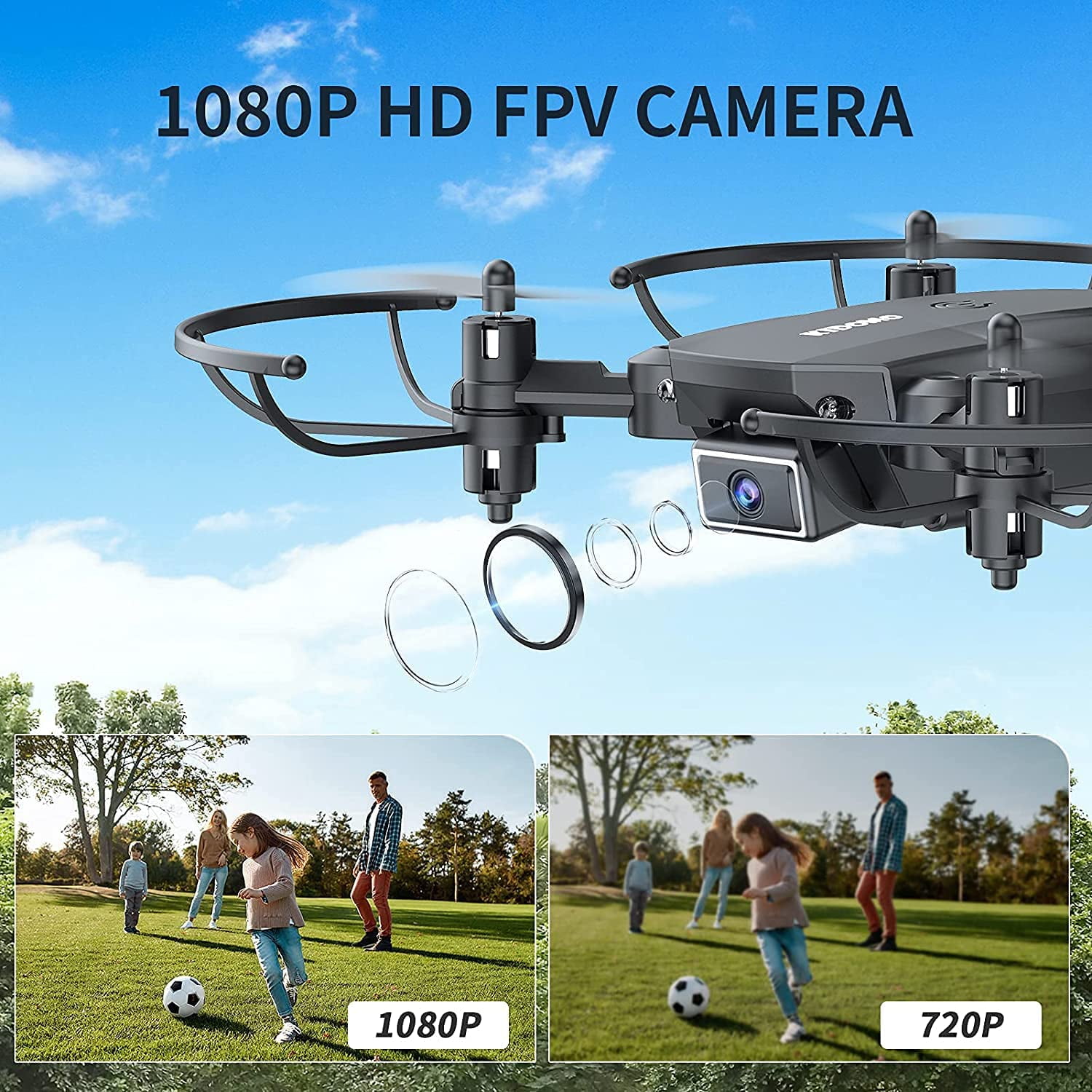 Compact HD FPV Drone for Kids/Adults