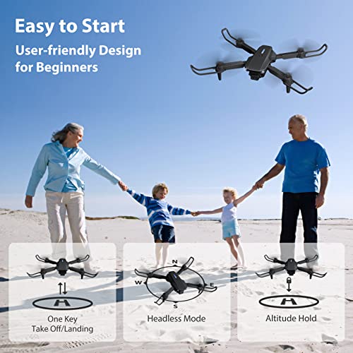 Hilldow Mini Drone with 1080P HD Camera
