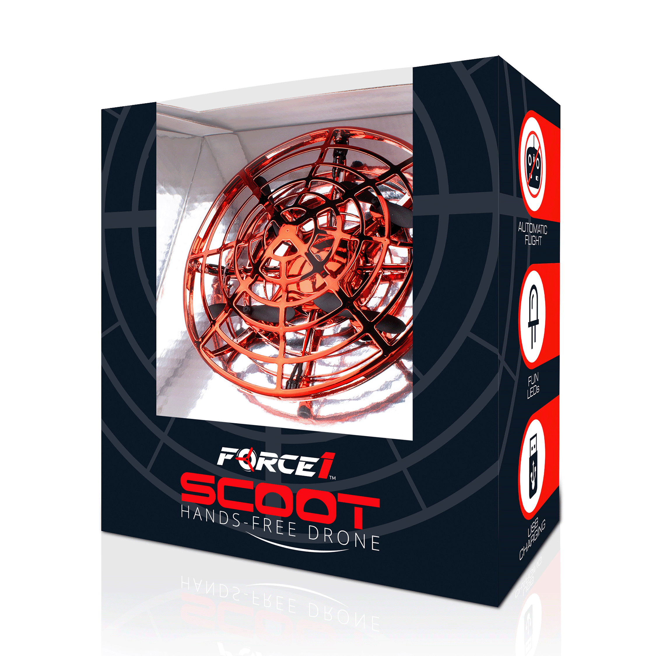 Red Hand-Operated Drone for Kids by Force1