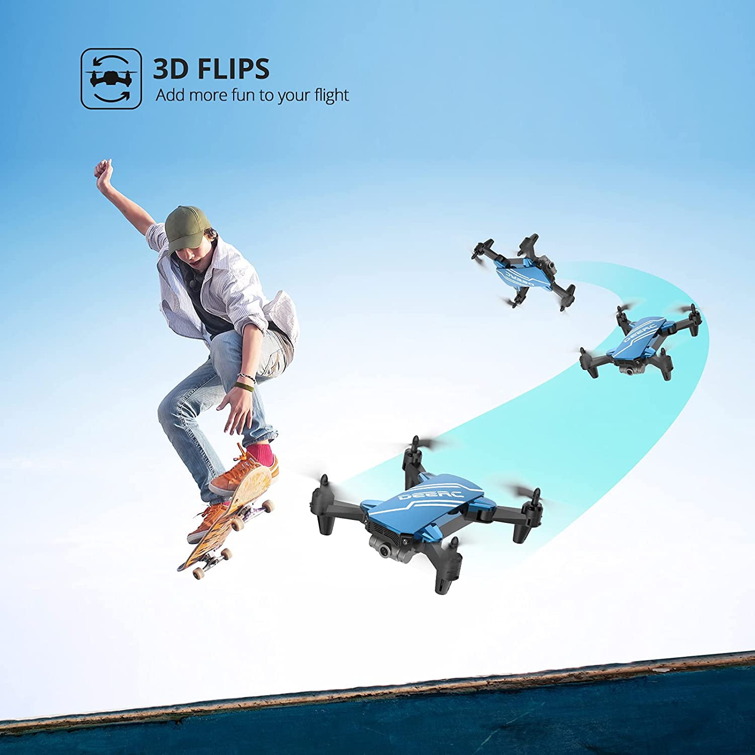 DEERC D20 Mini Drone with Camera and Voice Control