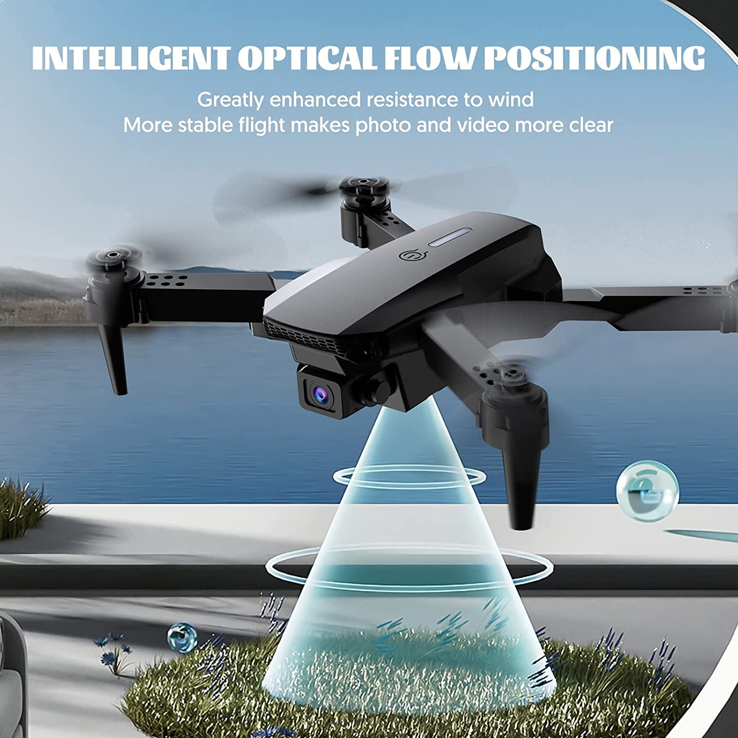 DIKTOOK Mini Drone with 4K Camera & WiFi FPV