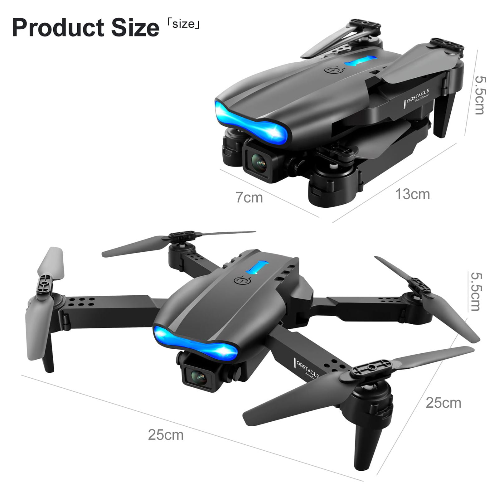 Foldable Dual Camera Drone with 2 Batteries