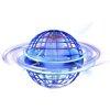 Kid's Hand Operated Nebula Flying Ball - Blue