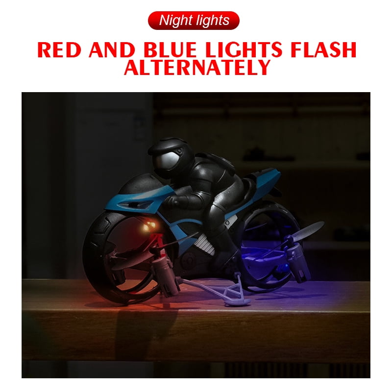 2-in-1 RC Car/Drone with LED Lights