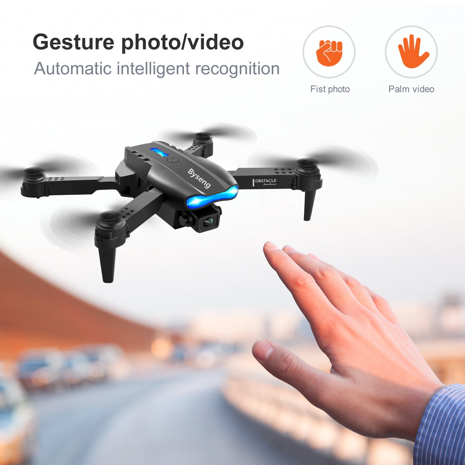 Foldable Dual Camera Drone with 2 Batteries