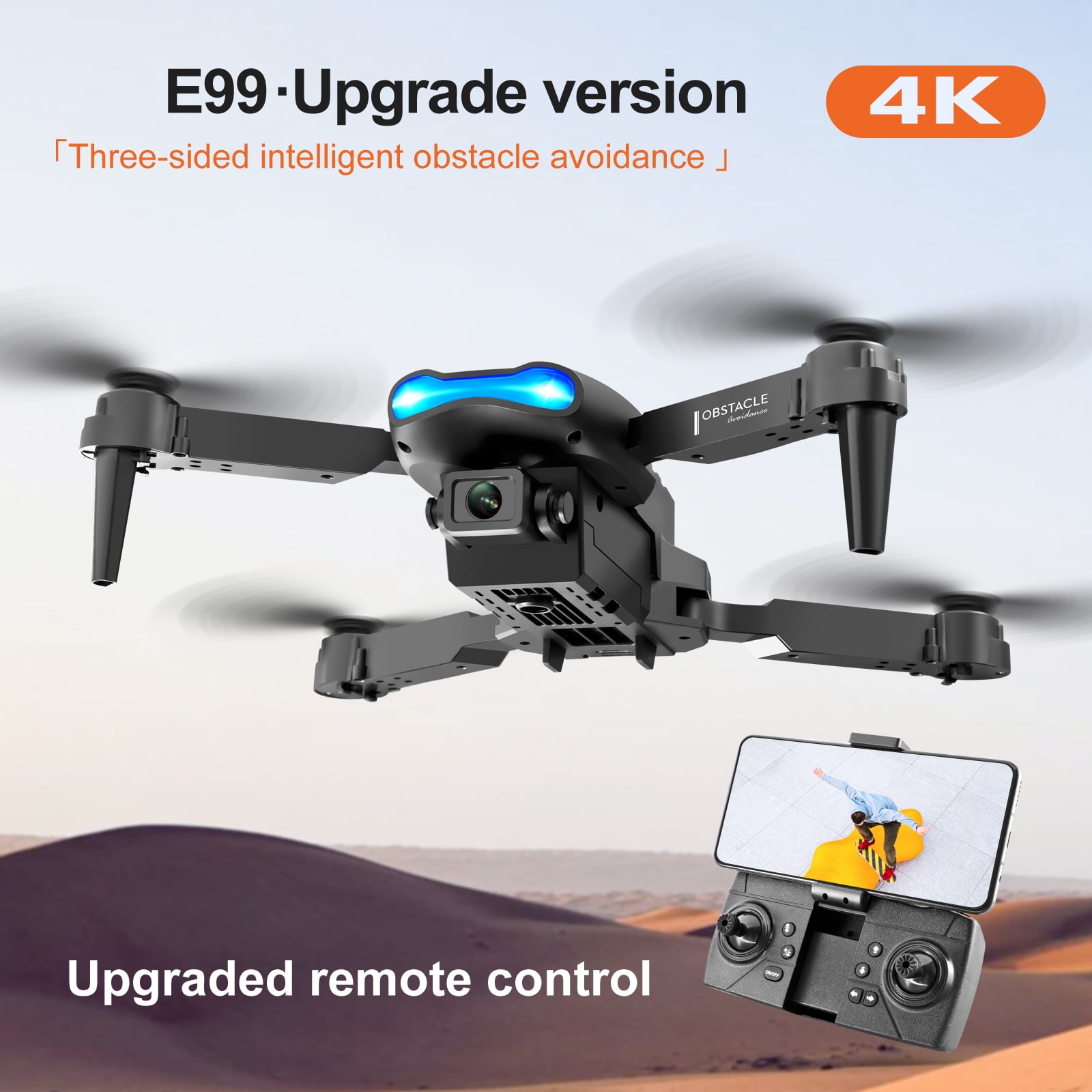 Foldable Dual Camera Drone with 2 Batteries