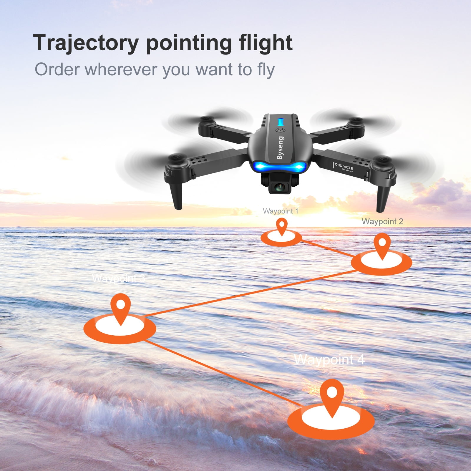 Foldable Dual Camera Drone with 2 Batteries