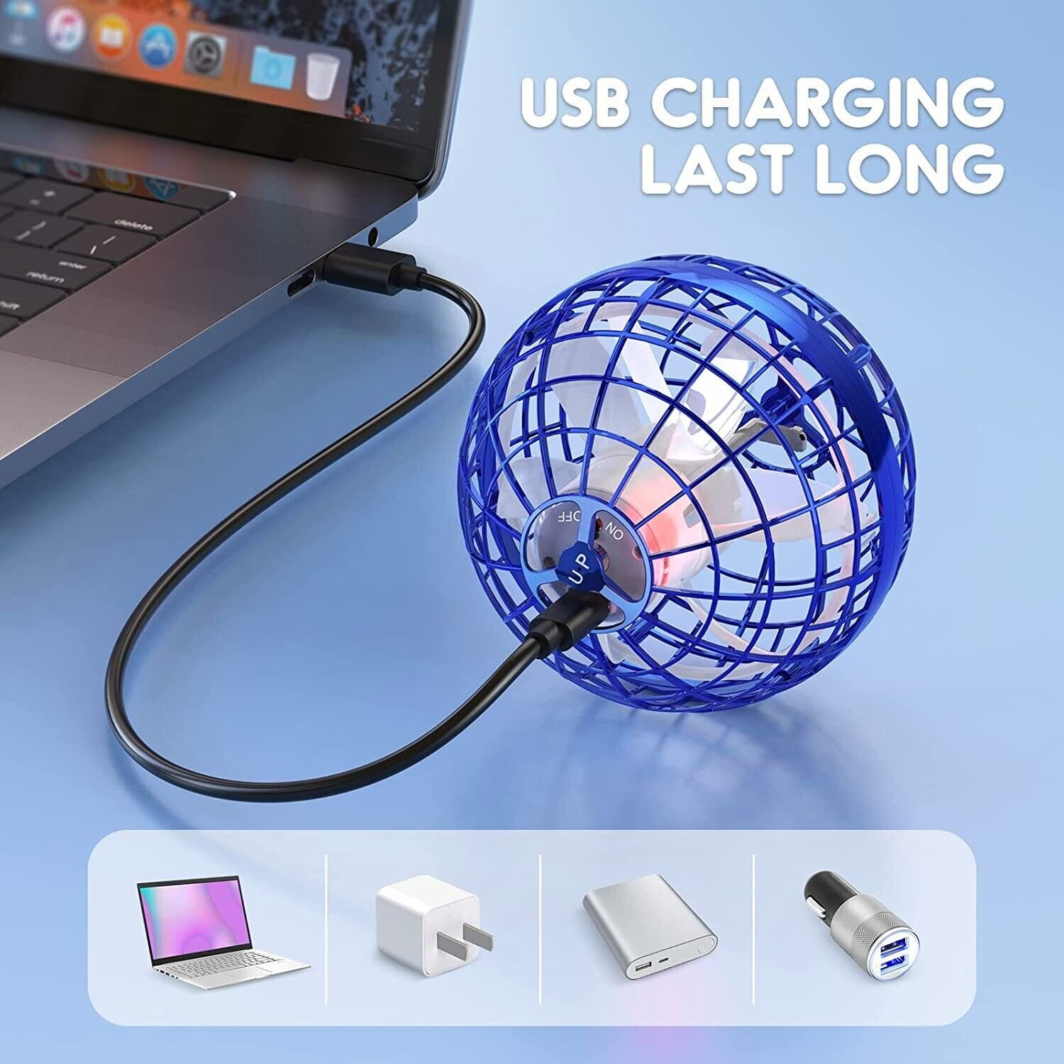 TOMZON Hand-Operated LED Drone with Nebula Design