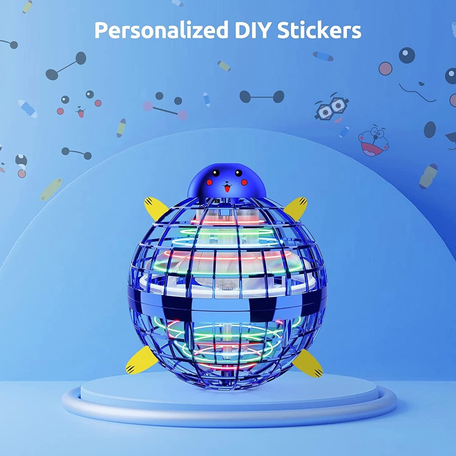 TOMZON Hand-Operated LED Drone with Nebula Design