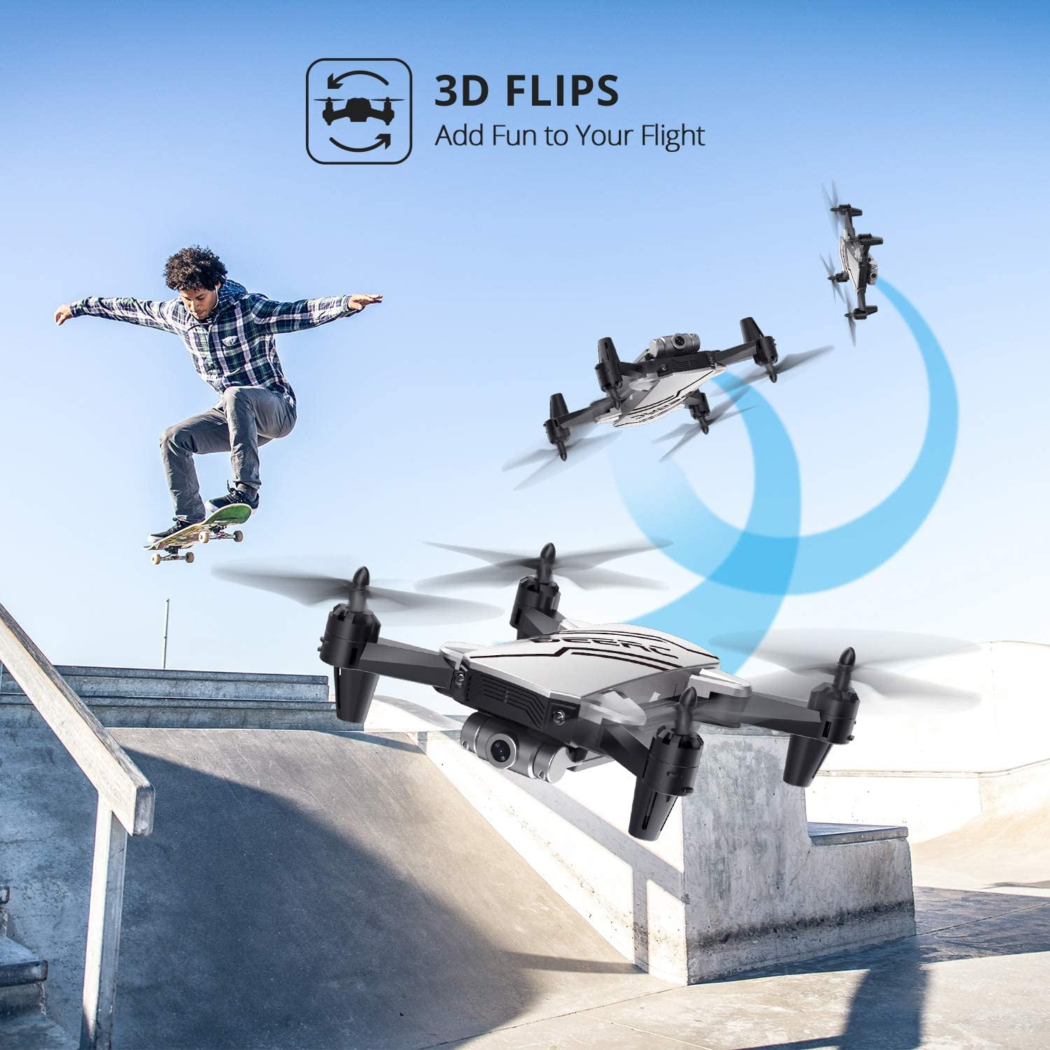 DEERC D20 Foldable Camera Drone for Beginners