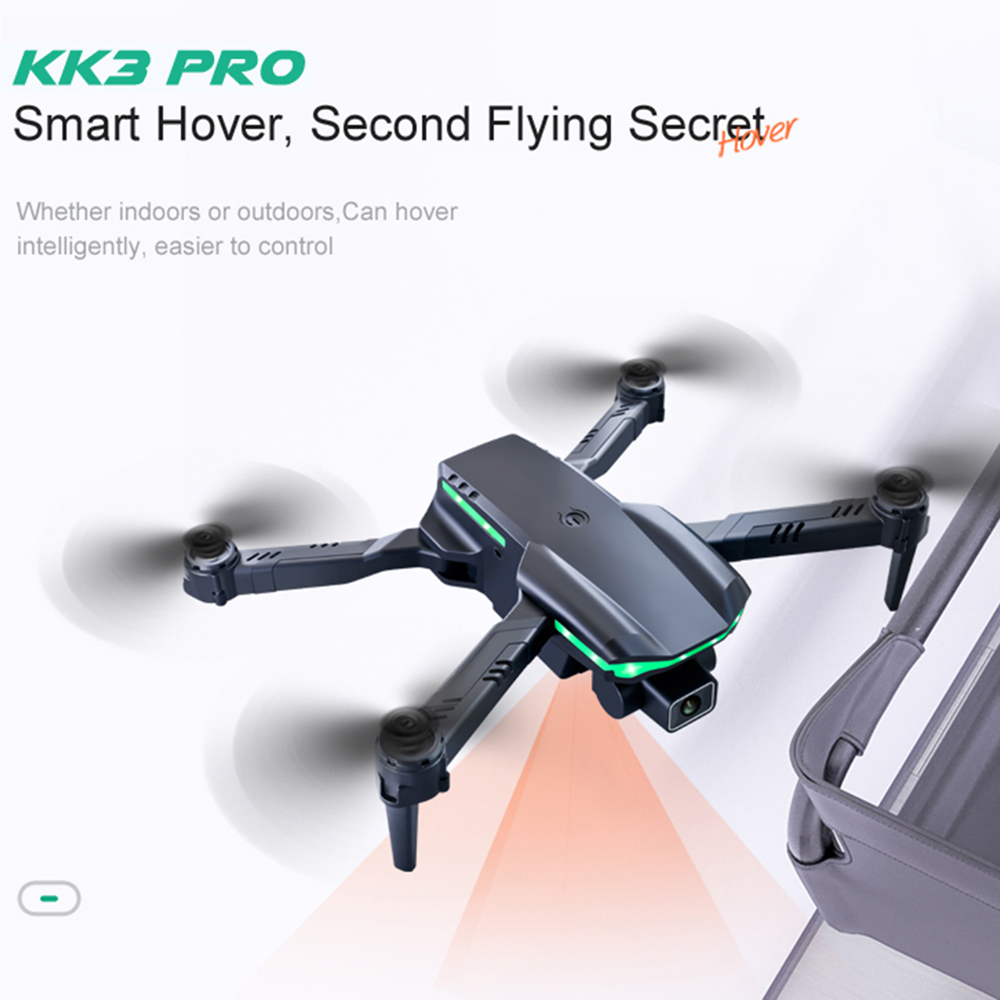 Dual Camera 4K Drone for Adults - Black