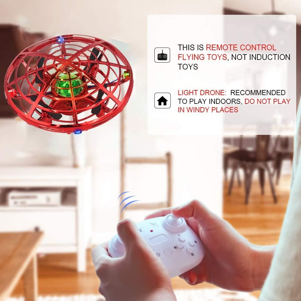 Red LED Remote Control Drone for Kids
