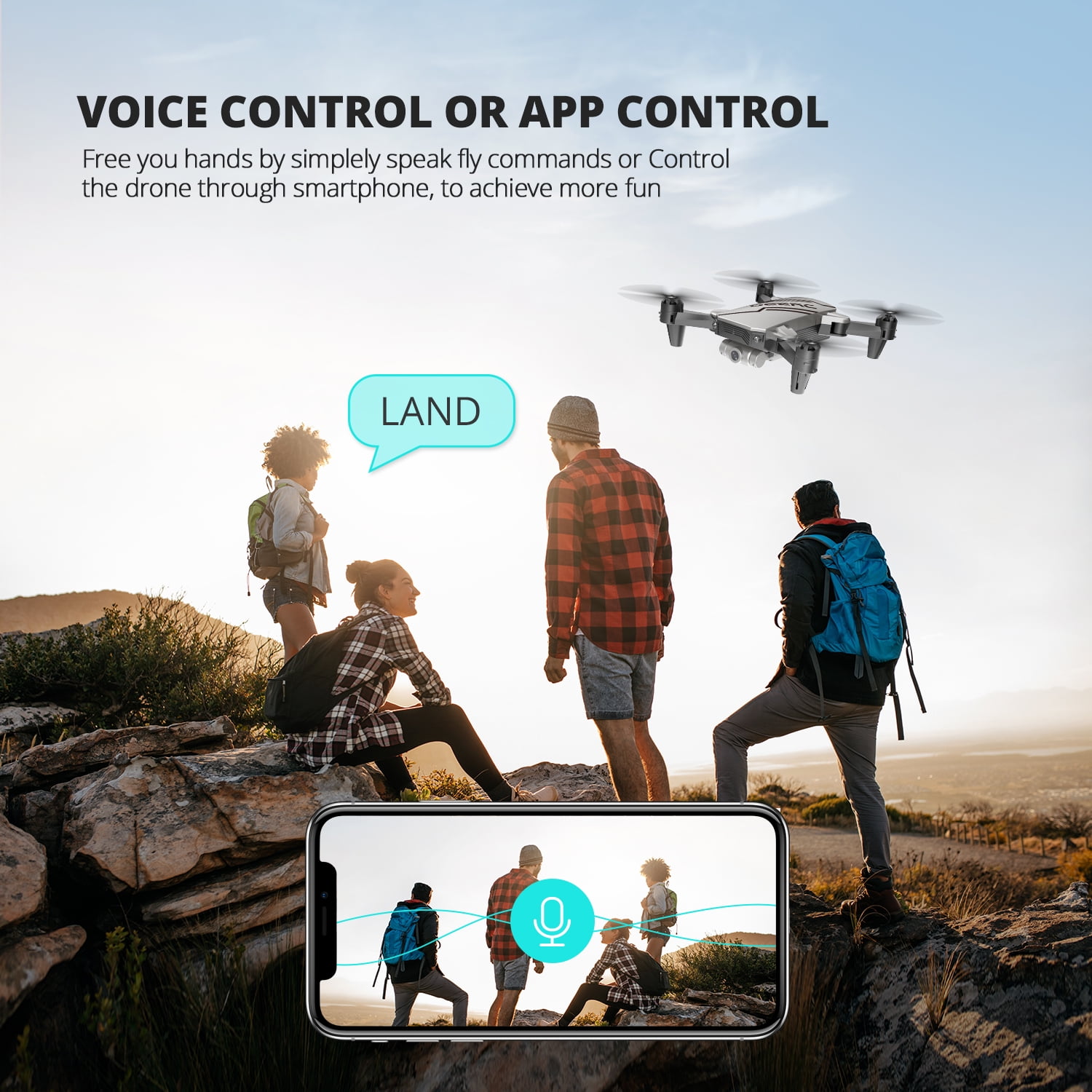 DEERC D20 Foldable Camera Drone for Beginners