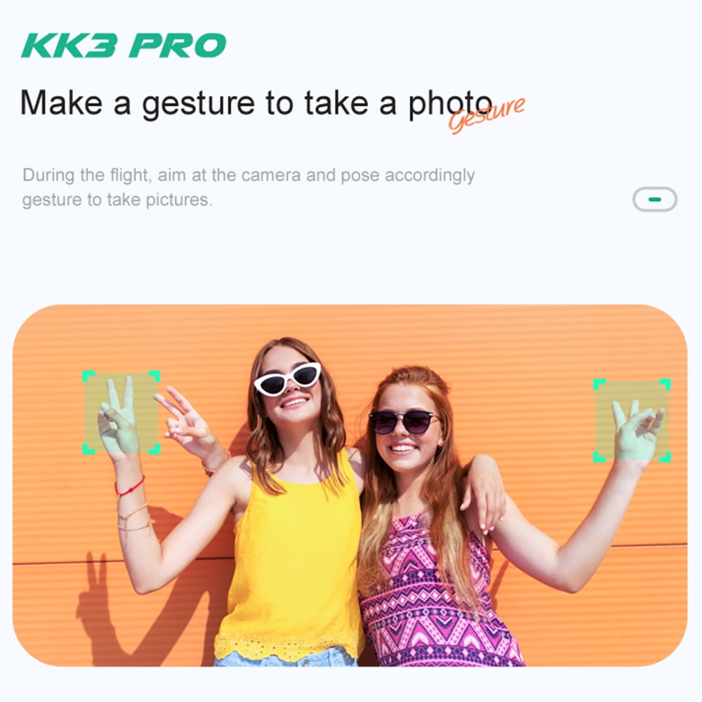 Dual Camera 4K Drone for Adults - Black