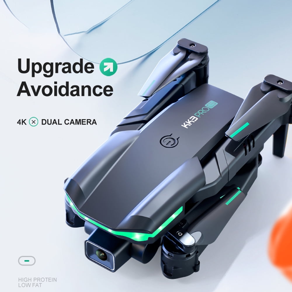 Dual Camera 4K Drone for Adults - Black