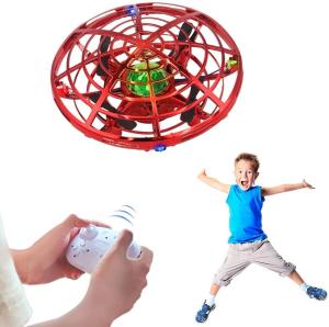 Remote-Controlled LED Drone for Kids - Red