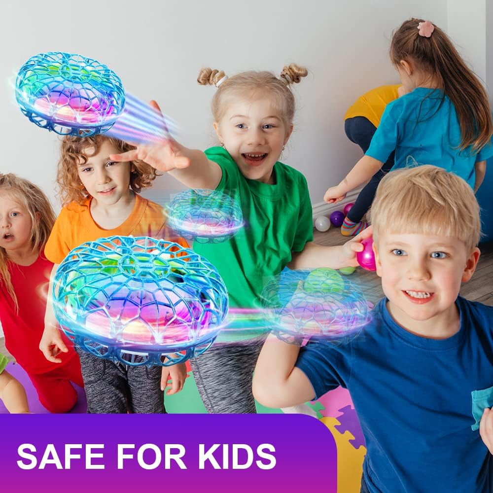 Kids' Remote Control LED Drone (Blue)