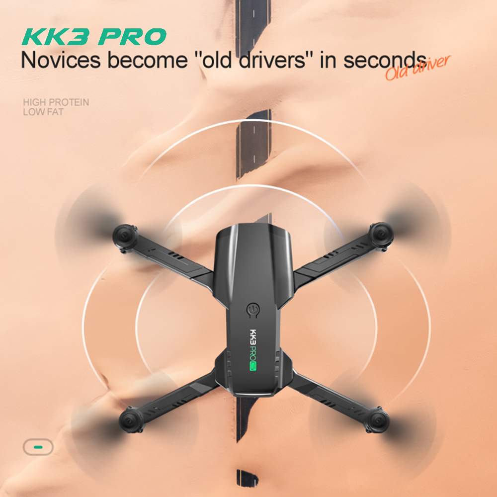 Dual Camera 4K Drone for Adults - Black