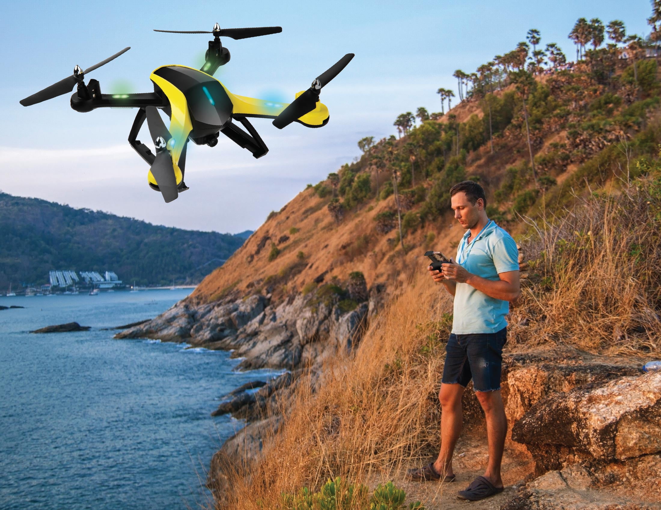 Vivitar GPS Camera Drone with Live Streaming