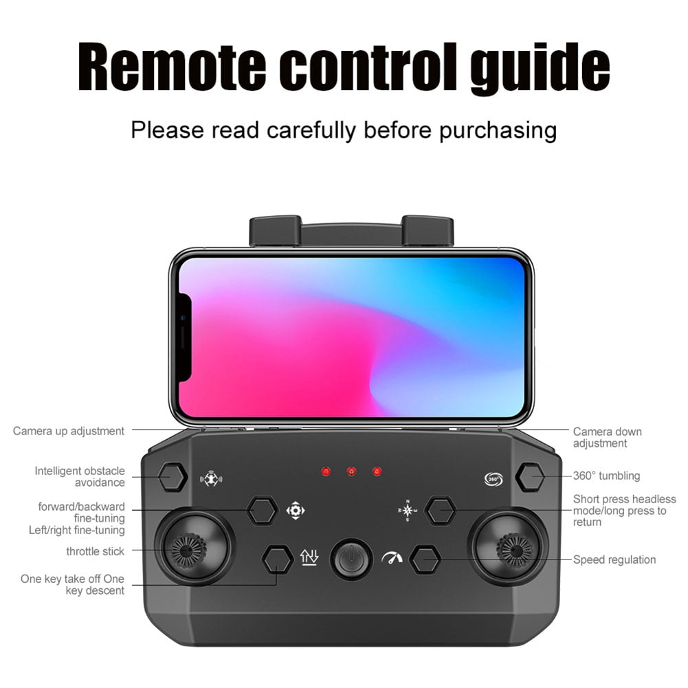 Mojoyce Foldable RC Drone: Dual 4K Cameras