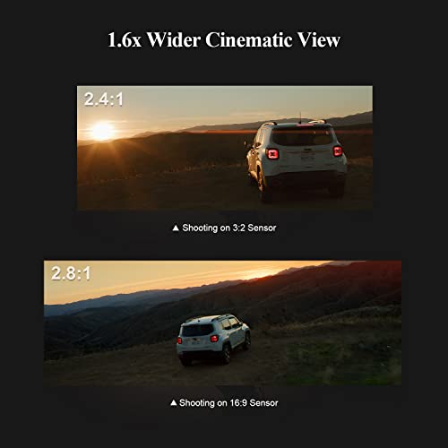 Carbon fiber anamorphic lens for drones