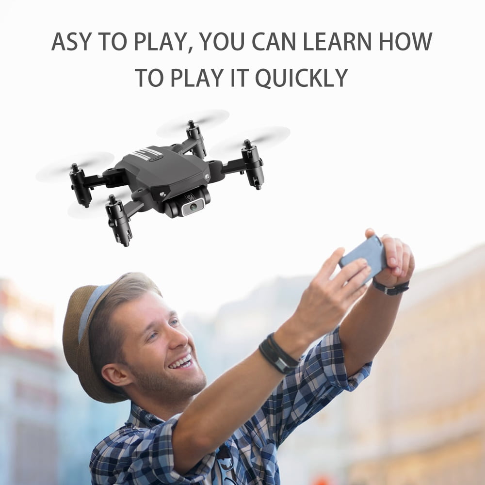 Doosl Foldable Black Drone with 4k Camera & VR Compatibility, 3 Extra Batteries