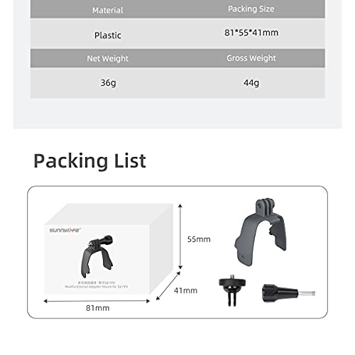 Drone Mount for DJI FPV with Camera Holder