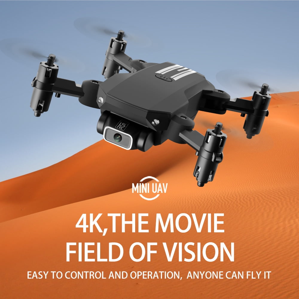 Doosl Foldable Black Drone with 4k Camera & VR Compatibility, 3 Extra Batteries
