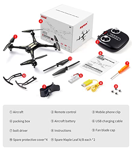 Foldable SYMA Drone with 1080P Camera for Beginners